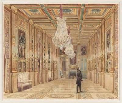View of the Picture Gallery at the Château d